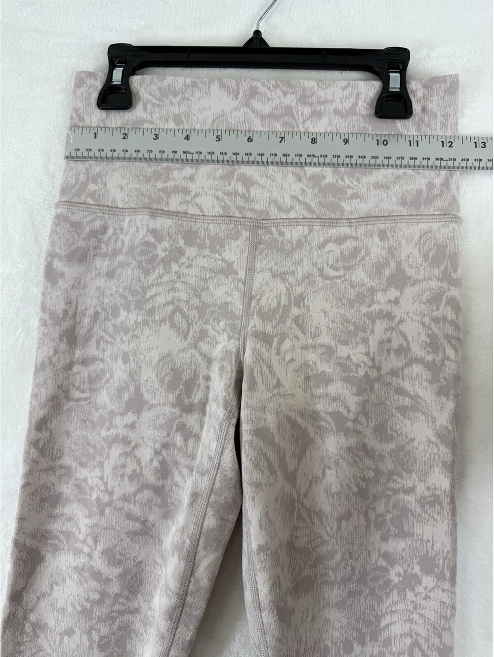 Athleta Elation Textured Tight Small Pink Floral Womens Workout Stretch - Picture 4 of 6